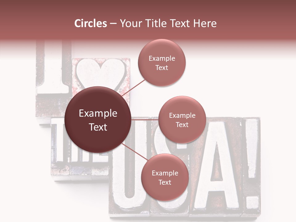 States Alphabet Heart PowerPoint Template