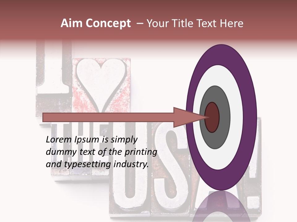 States Alphabet Heart PowerPoint Template