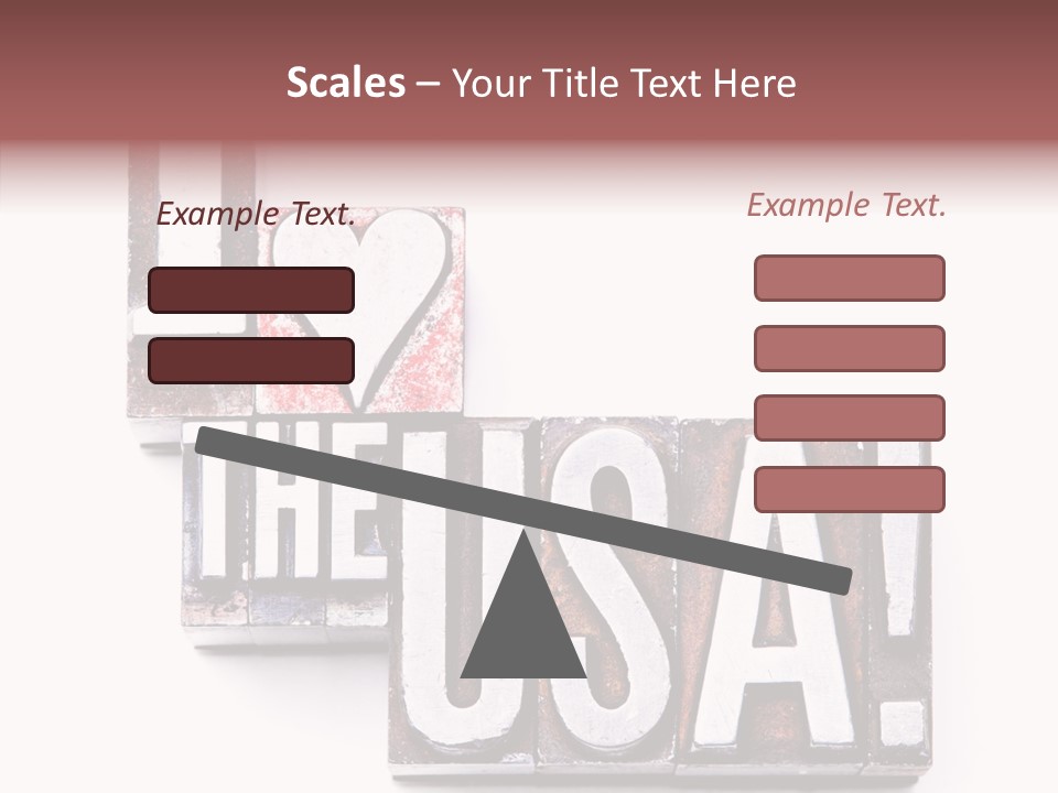States Alphabet Heart PowerPoint Template