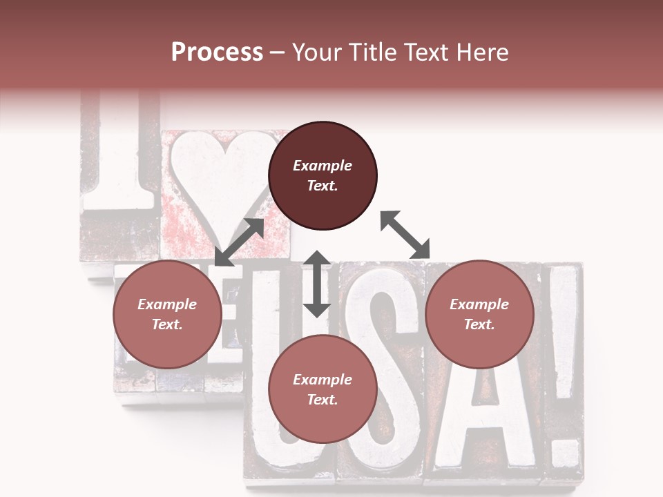 States Alphabet Heart PowerPoint Template