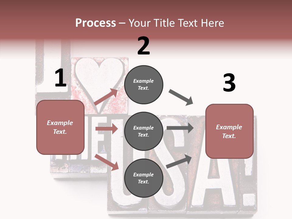 States Alphabet Heart PowerPoint Template