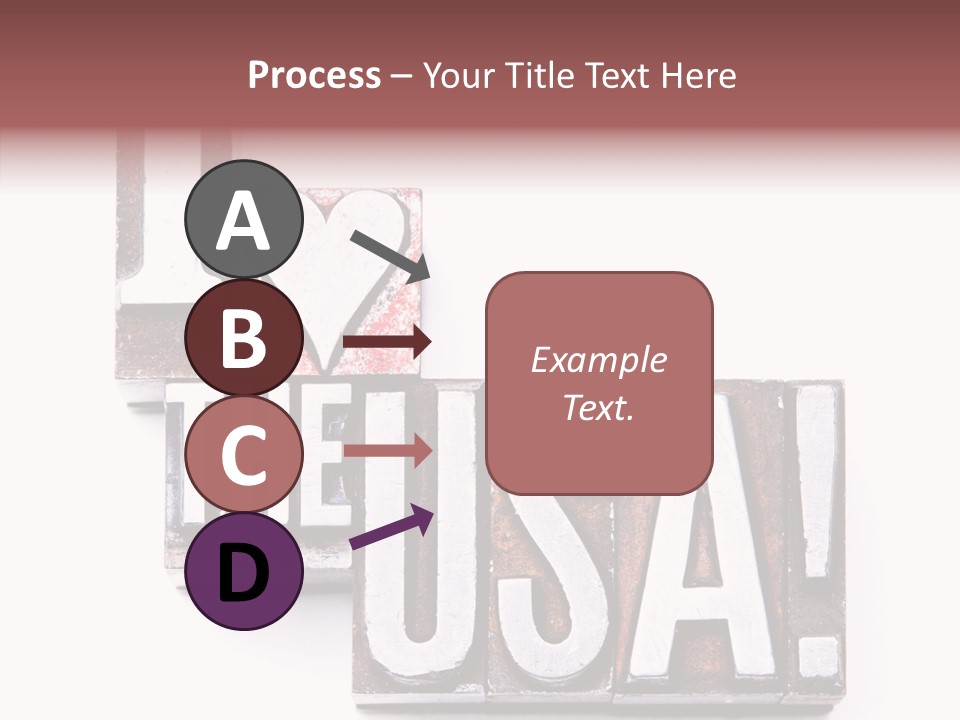 States Alphabet Heart PowerPoint Template