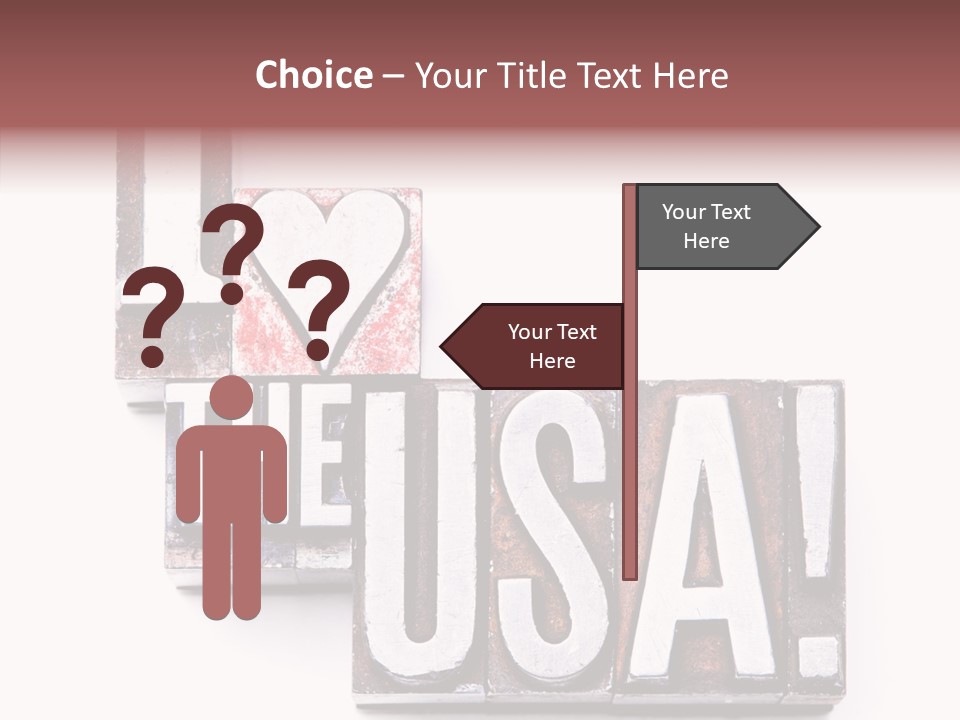 States Alphabet Heart PowerPoint Template