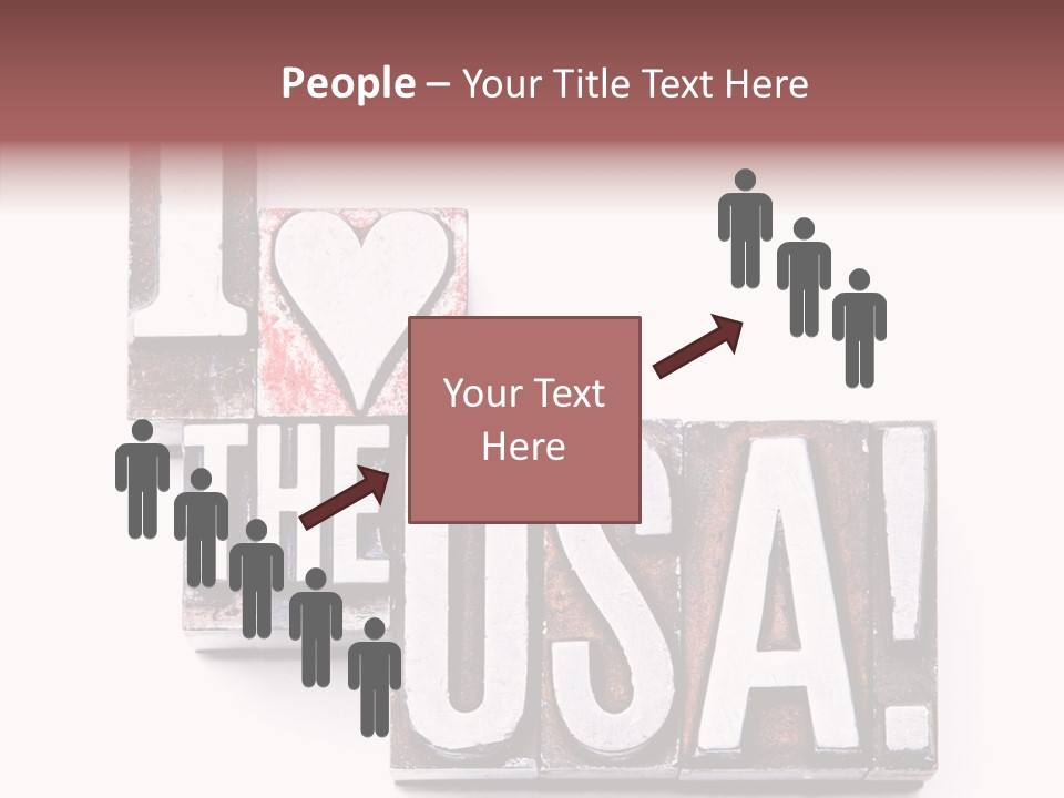 States Alphabet Heart PowerPoint Template