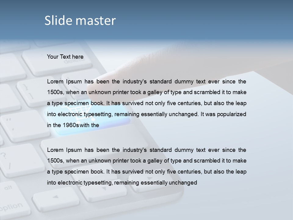 Purchase Background Key PowerPoint Template