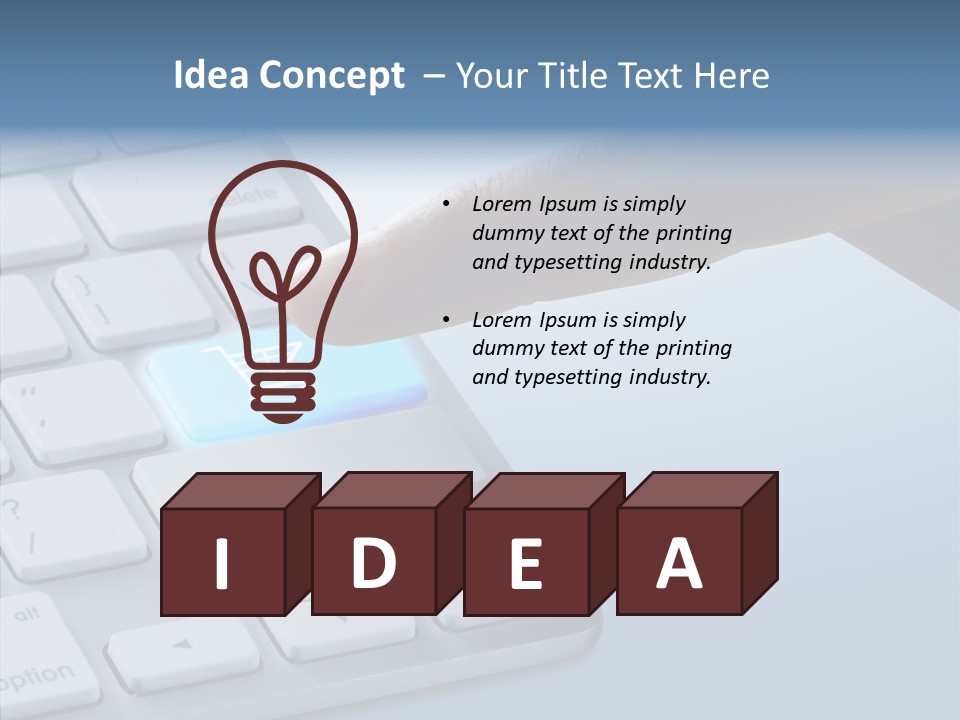 Purchase Background Key PowerPoint Template