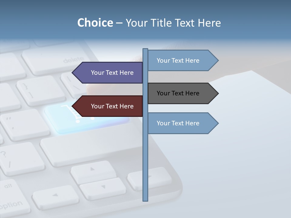 Purchase Background Key PowerPoint Template