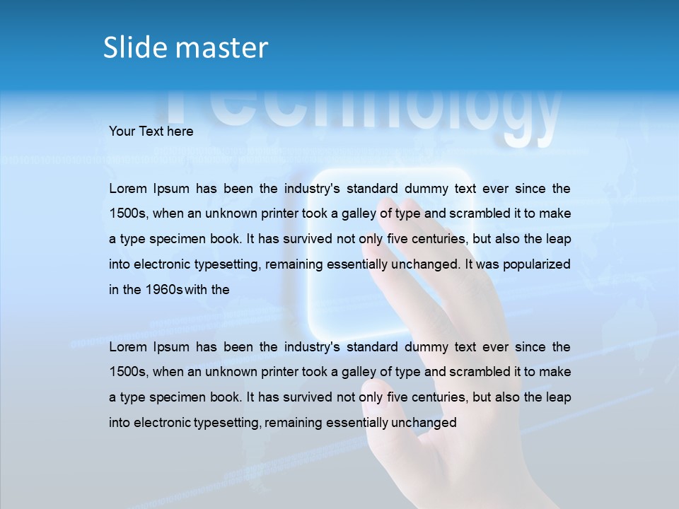 Network Technology Vision PowerPoint Template