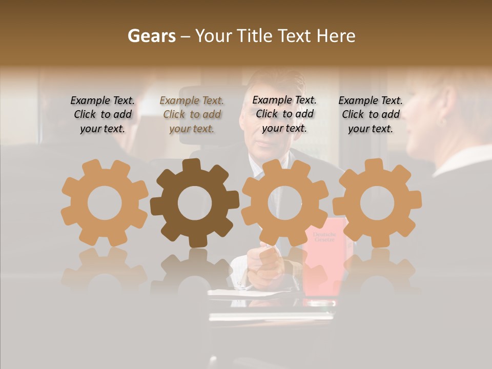 Suit Mature Law Firm PowerPoint Template