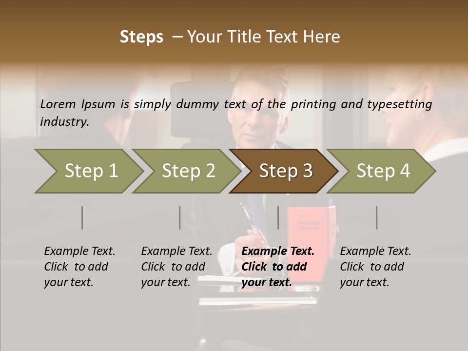 Suit Mature Law Firm PowerPoint Template