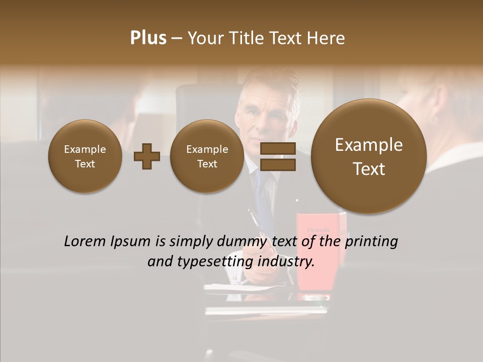Suit Mature Law Firm PowerPoint Template