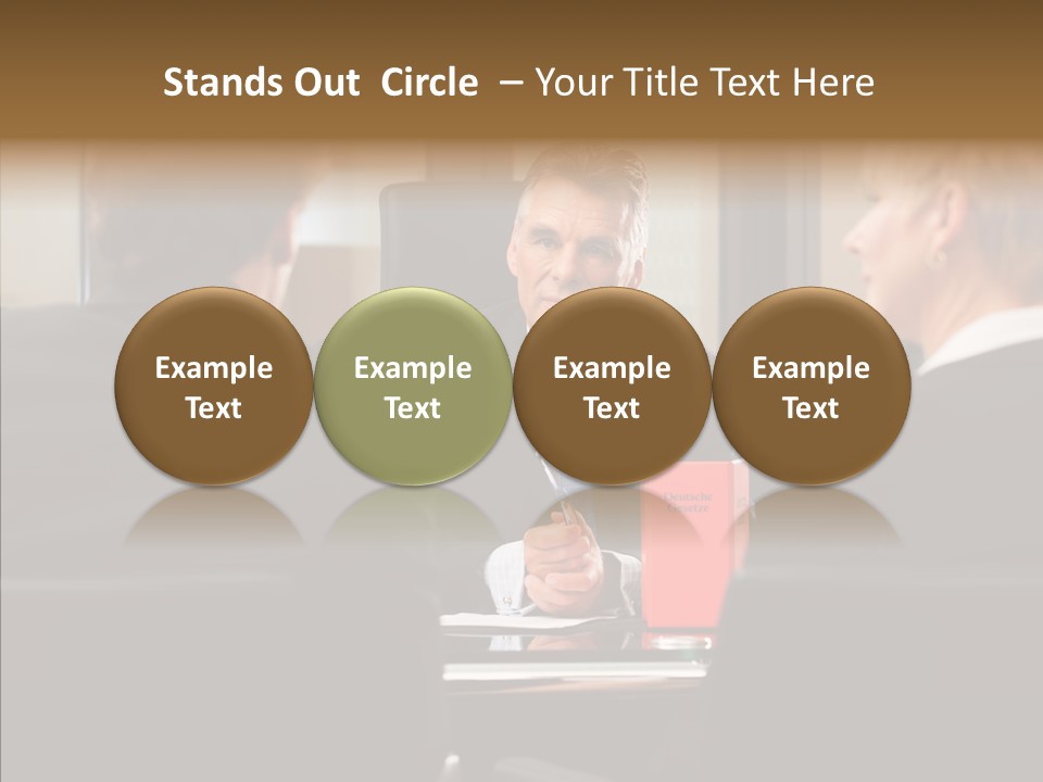 Suit Mature Law Firm PowerPoint Template