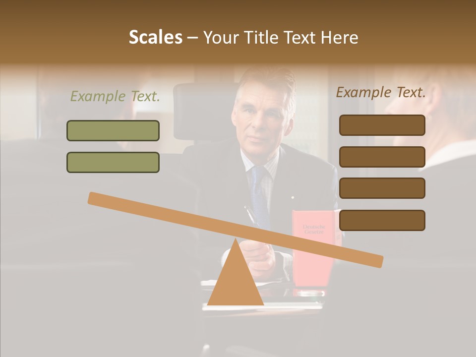 Suit Mature Law Firm PowerPoint Template