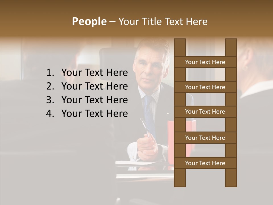 Suit Mature Law Firm PowerPoint Template