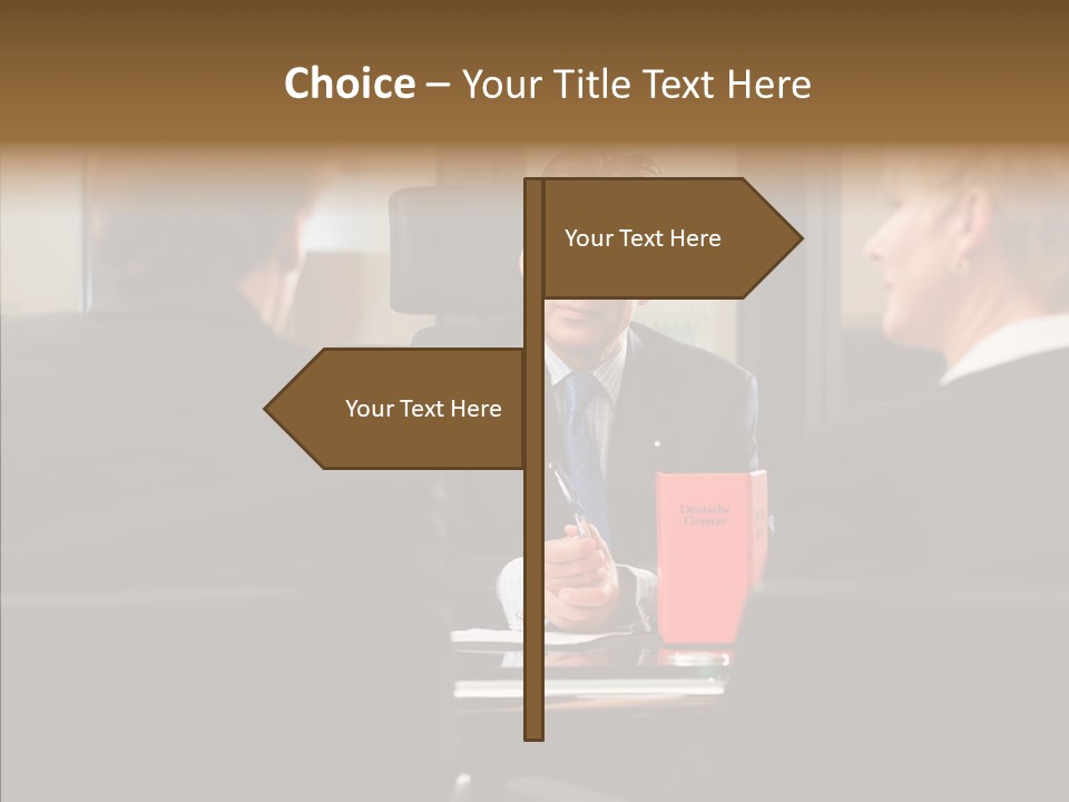 Suit Mature Law Firm PowerPoint Template