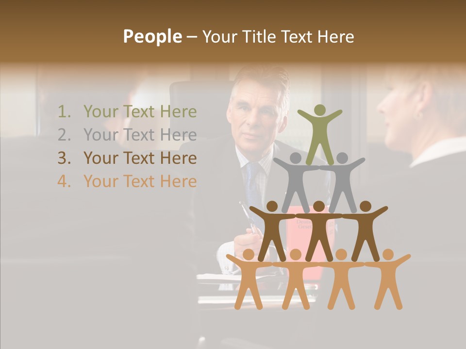 Suit Mature Law Firm PowerPoint Template