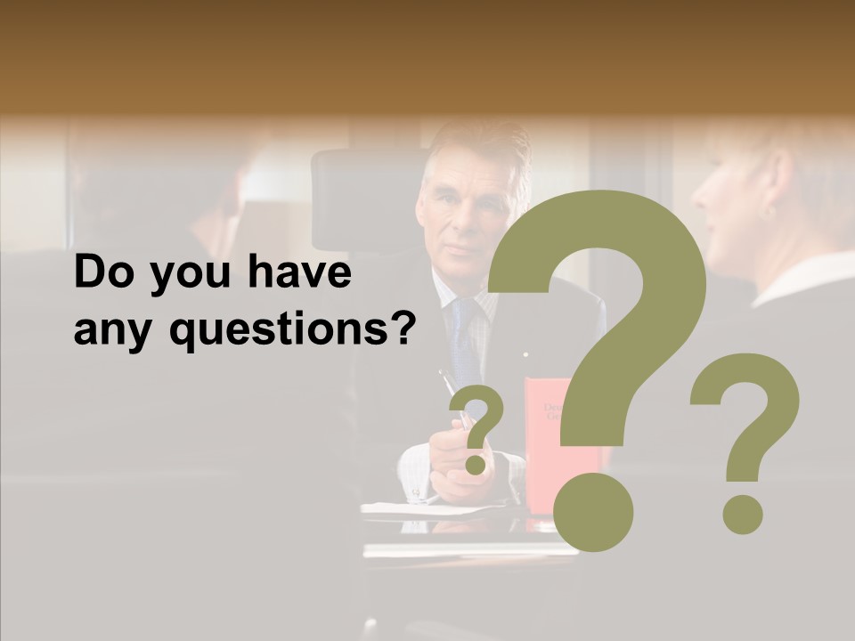 Suit Mature Law Firm PowerPoint Template