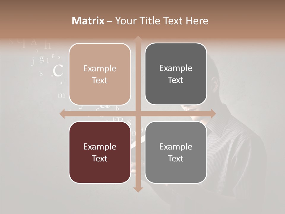 Guy Education Fashion PowerPoint Template