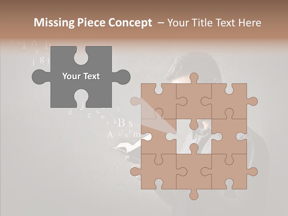 Guy Education Fashion PowerPoint Template