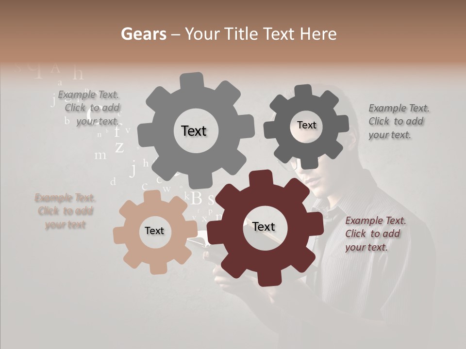 Guy Education Fashion PowerPoint Template