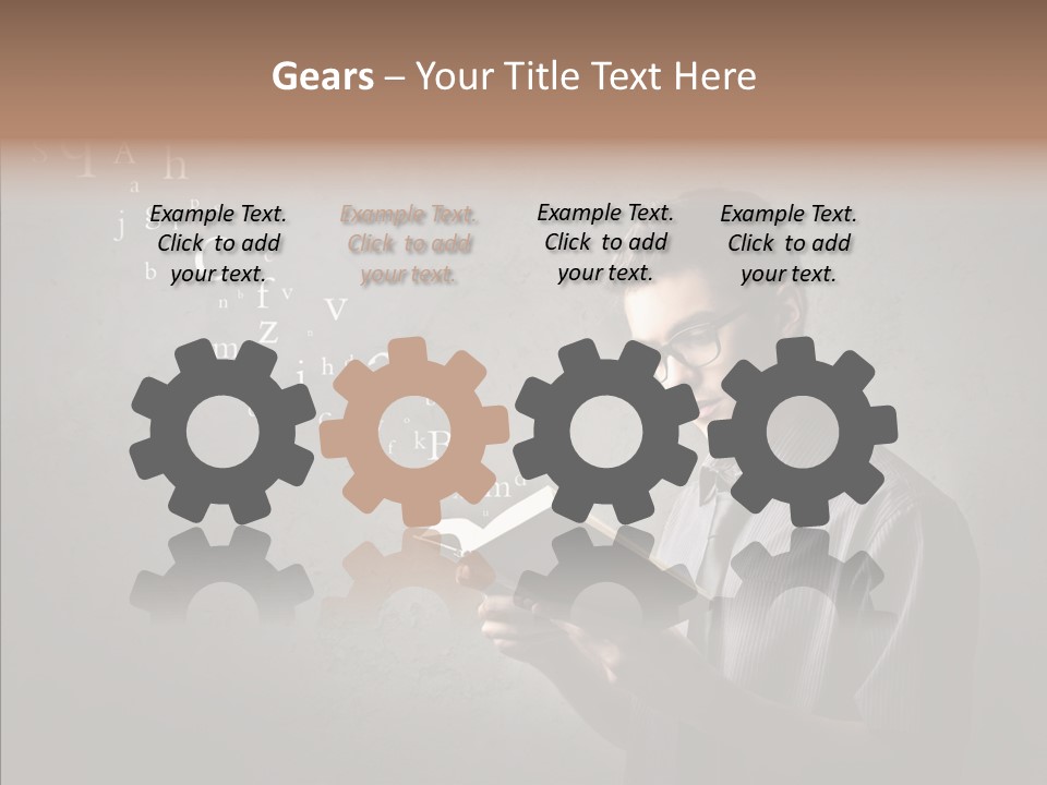 Guy Education Fashion PowerPoint Template