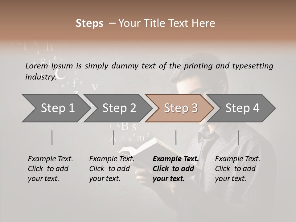 Guy Education Fashion PowerPoint Template