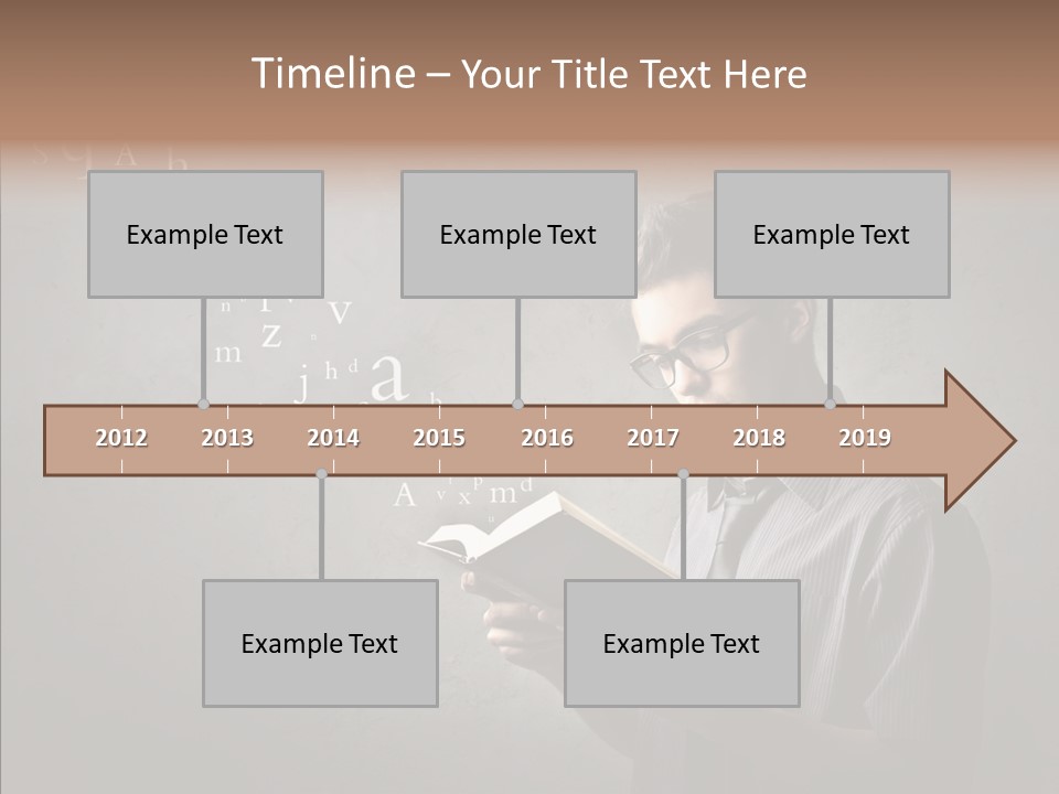 Guy Education Fashion PowerPoint Template