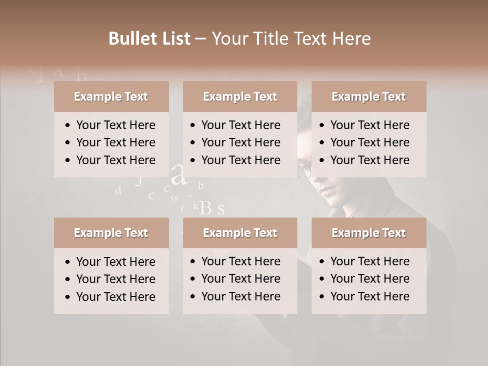 Guy Education Fashion PowerPoint Template