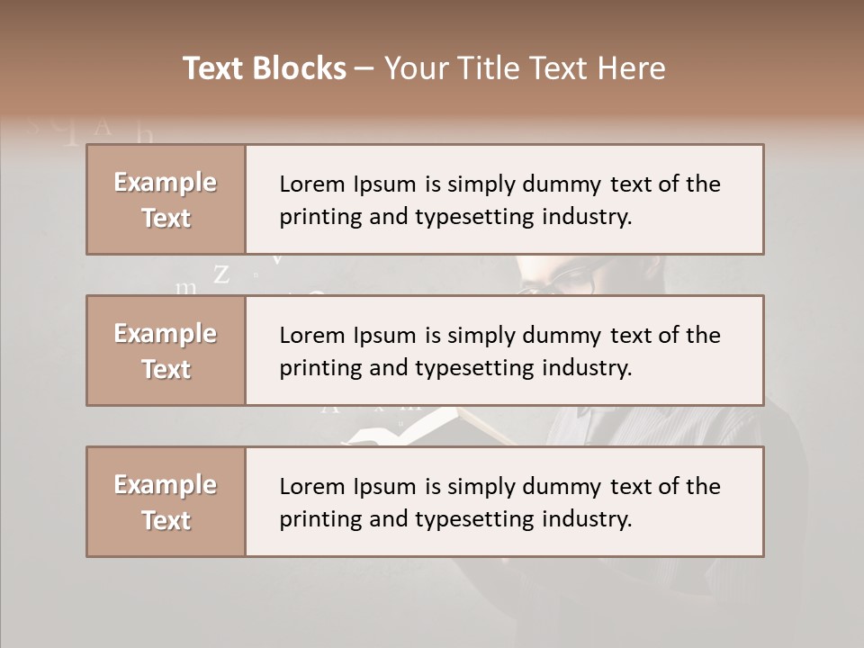 Guy Education Fashion PowerPoint Template