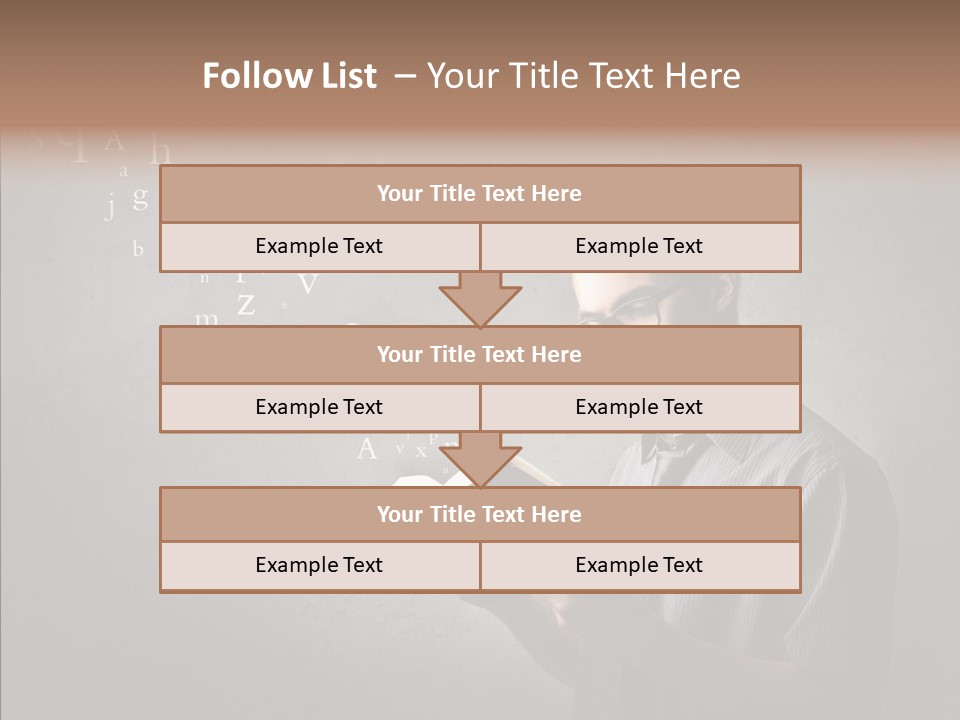 Guy Education Fashion PowerPoint Template