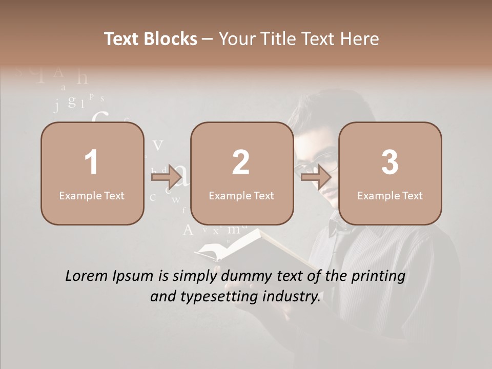 Guy Education Fashion PowerPoint Template