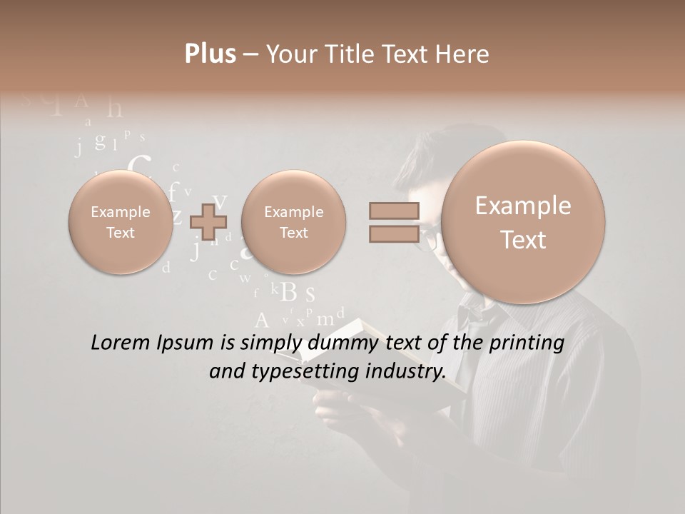 Guy Education Fashion PowerPoint Template
