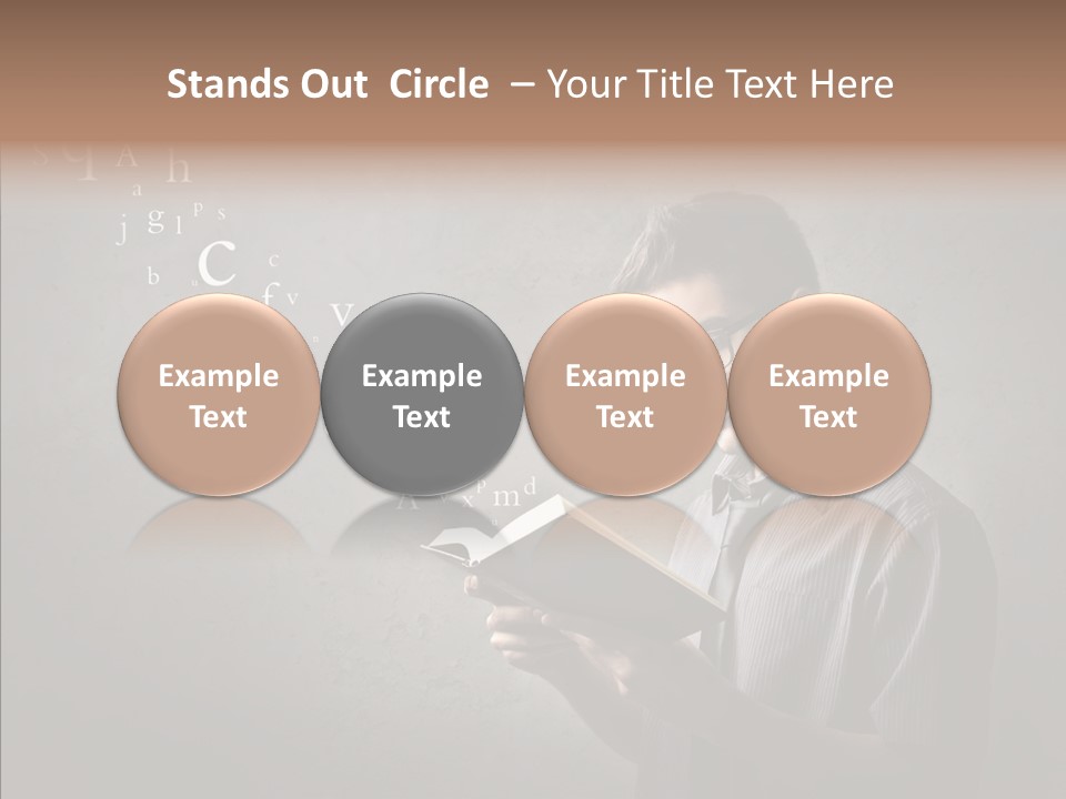 Guy Education Fashion PowerPoint Template