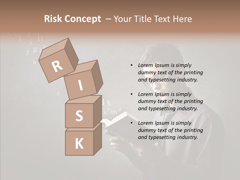 Guy Education Fashion PowerPoint Template