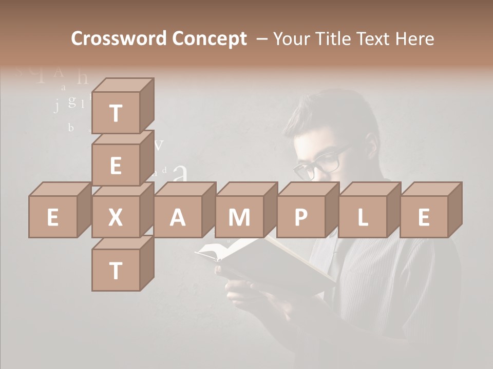 Guy Education Fashion PowerPoint Template