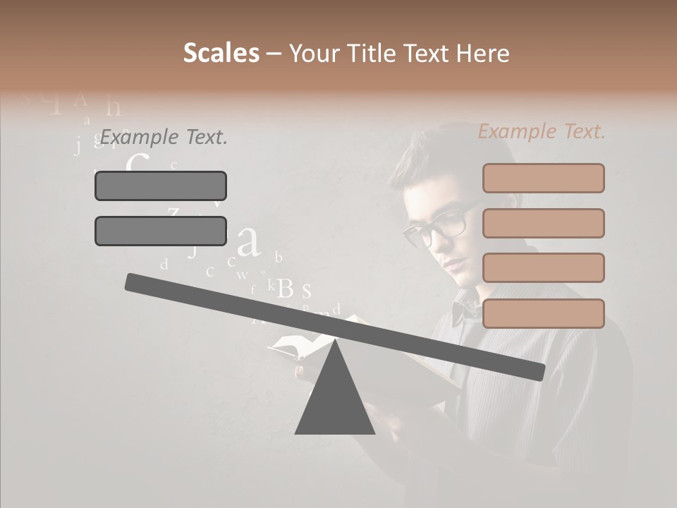Guy Education Fashion PowerPoint Template