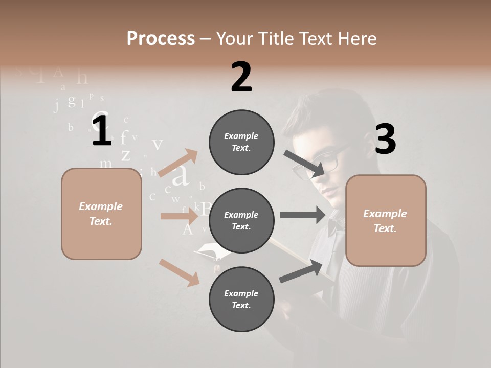 Guy Education Fashion PowerPoint Template