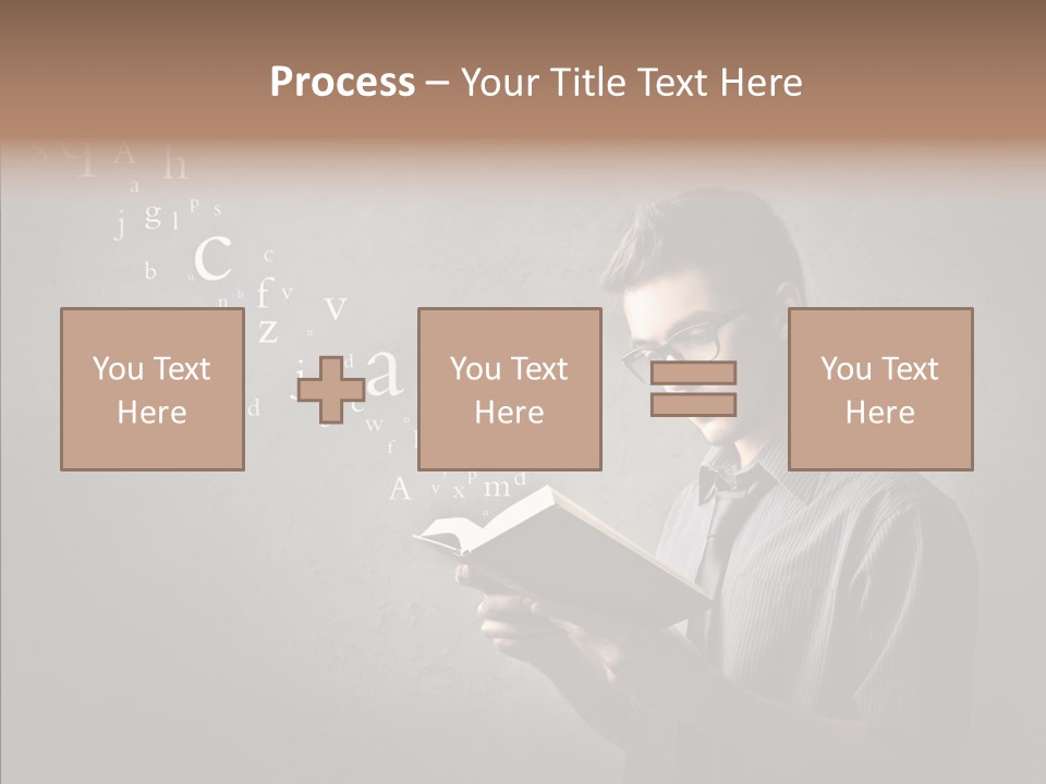 Guy Education Fashion PowerPoint Template