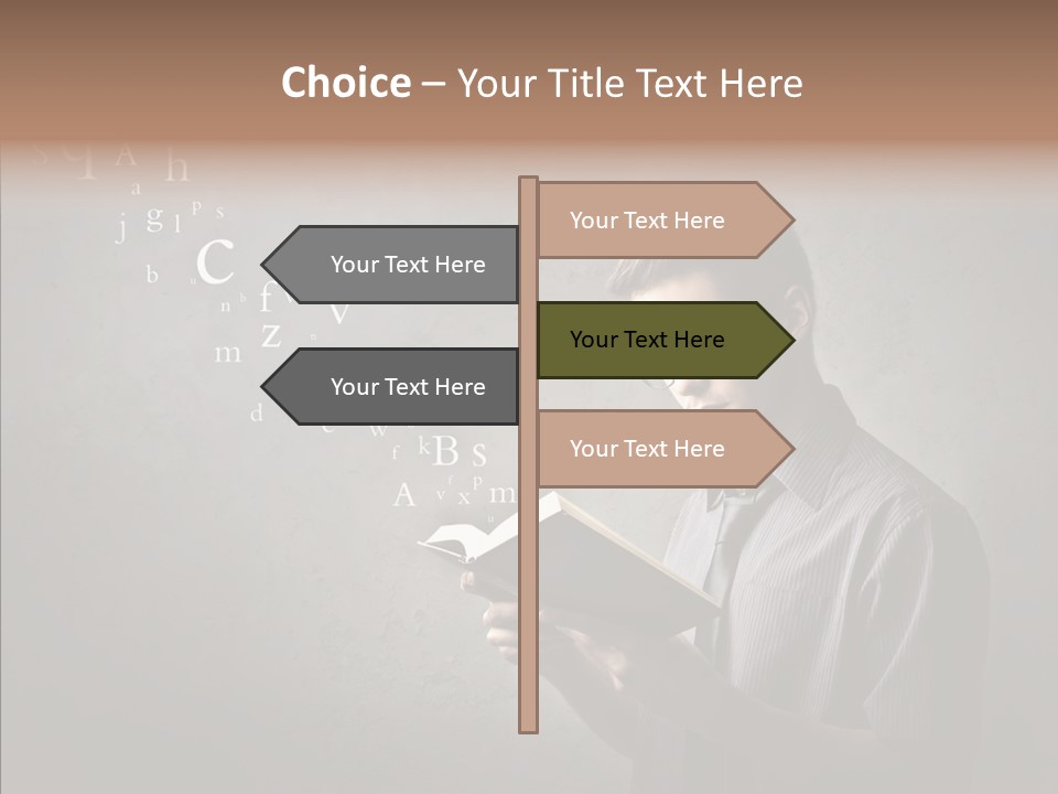 Guy Education Fashion PowerPoint Template