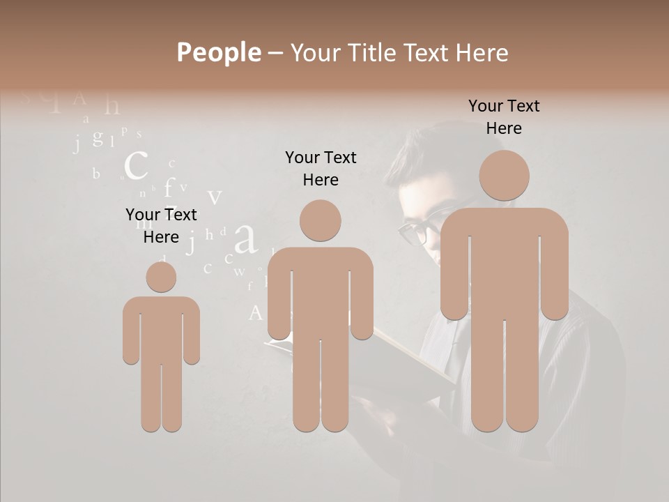 Guy Education Fashion PowerPoint Template