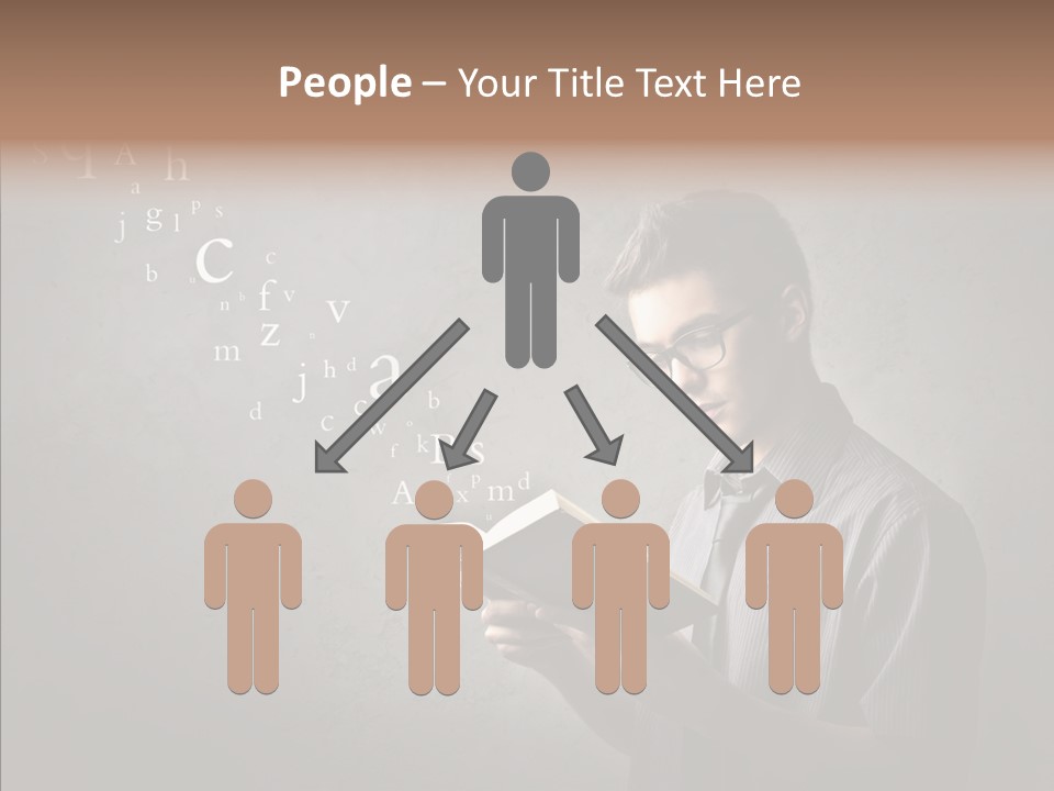 Guy Education Fashion PowerPoint Template