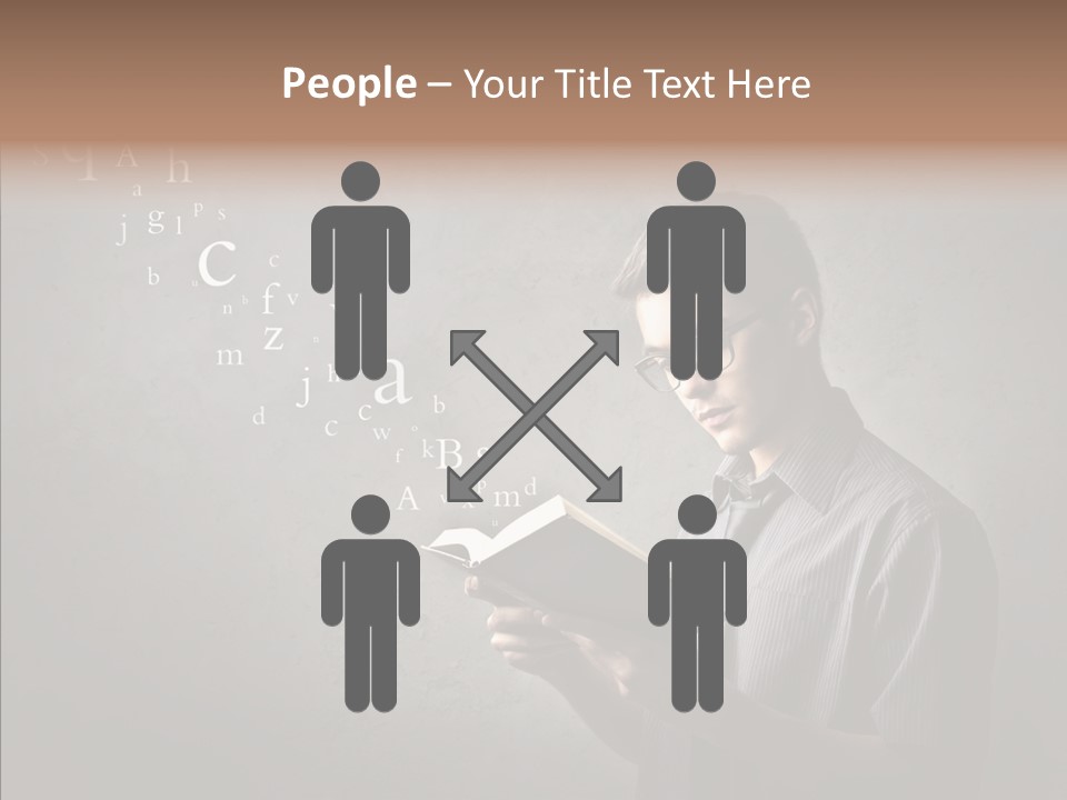 Guy Education Fashion PowerPoint Template