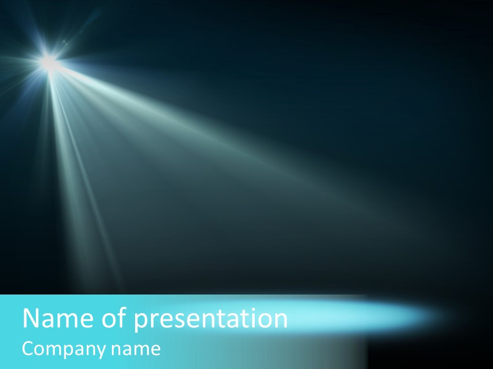 Disco Illumination Stage PowerPoint Template