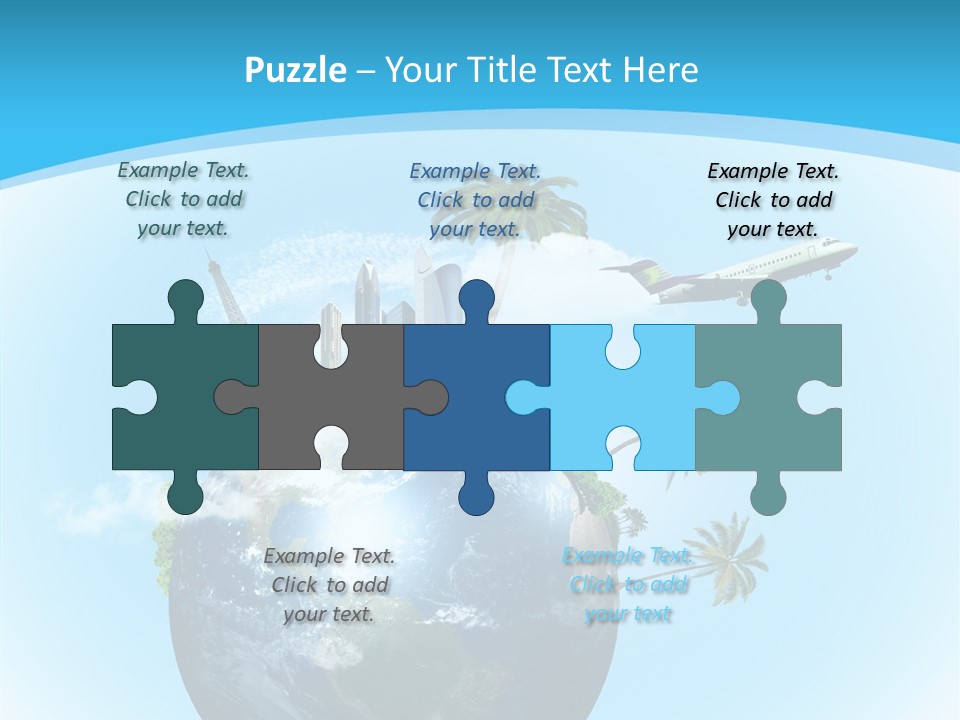 Baggage Packed Red PowerPoint Template