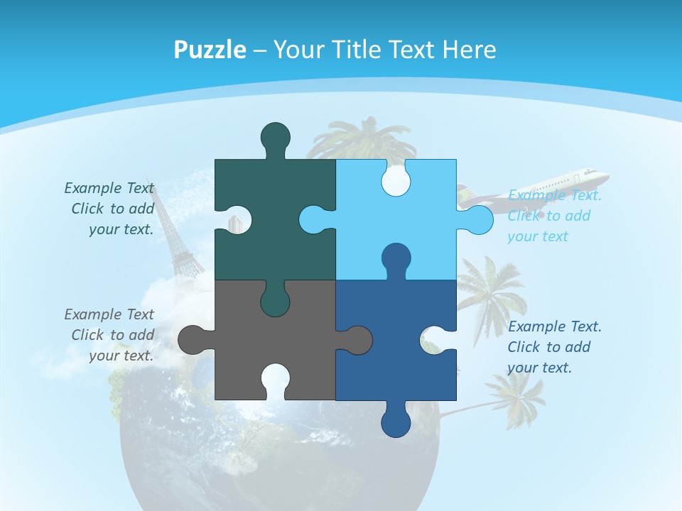 Baggage Packed Red PowerPoint Template