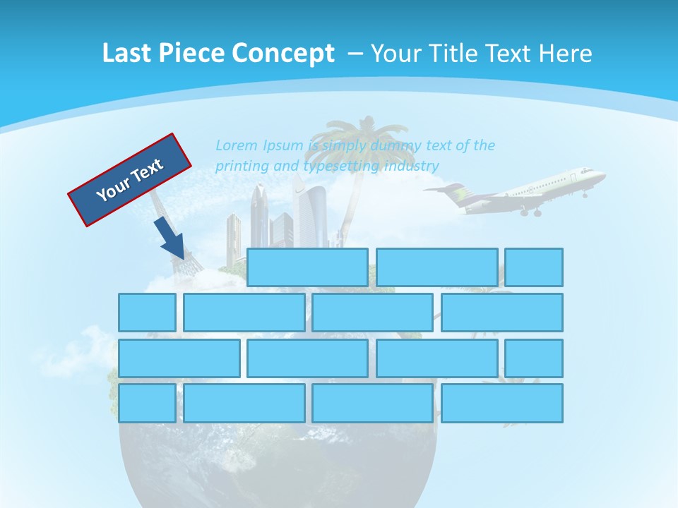 Baggage Packed Red PowerPoint Template
