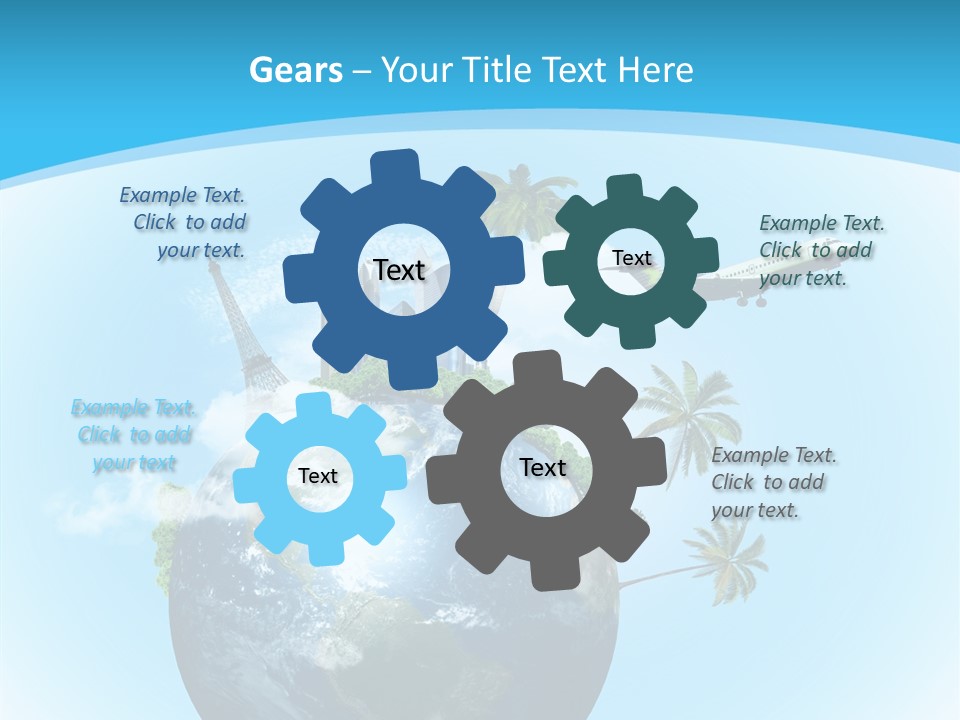 Baggage Packed Red PowerPoint Template