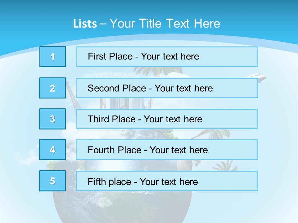 Baggage Packed Red PowerPoint Template