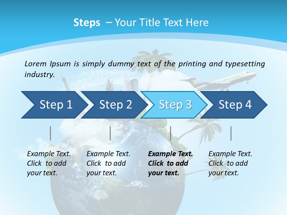 Baggage Packed Red PowerPoint Template