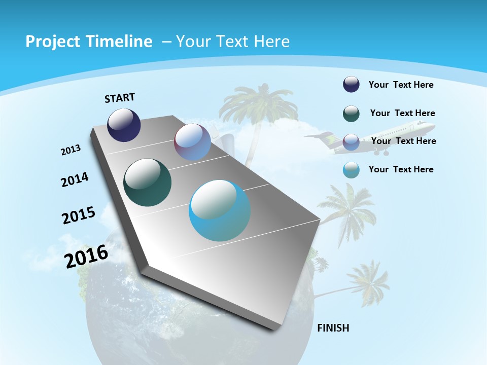 Baggage Packed Red PowerPoint Template